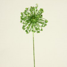 4" GLIT.BALL SPIKE GREEN