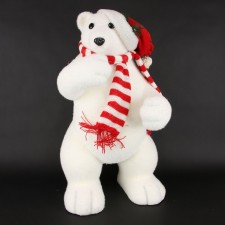 32"STANDING POLAR BEAR WHITE