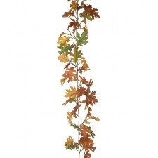 6'MATT SATIN OAK LVS GARLAND
