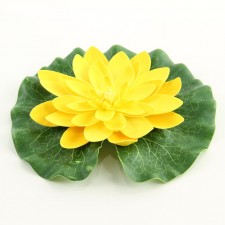 8" FLOATING LOTUS YELLOW