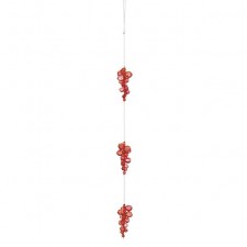 11"ACRYLIC GRAPES H/O RED