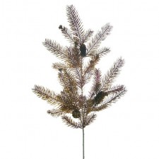 22.5" GLITTR FIR SPRAY GOLD