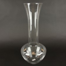 20" CLEAR GLASS VASE M5