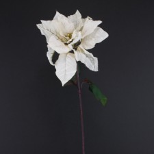 29" CRINCKLE POINSETTIA CREAM