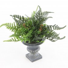 10"MIXED FERN BUSH W/URN