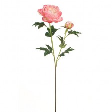 40" PEONY SPRAY W/7LVS PINK
