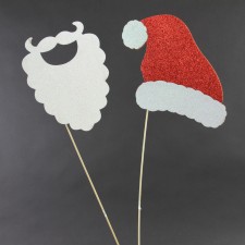 18"SANTA DISGUISE PICK 2PC/ST