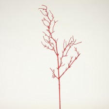36" GLITTER TWIG RED
