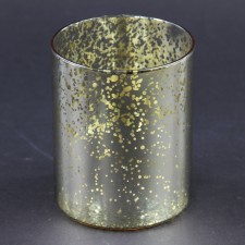 4" AGED GLASS VOTIVE