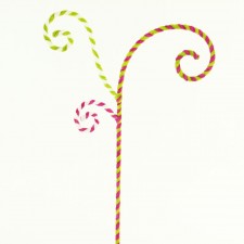 24" TIFFANY TWIST BRANCH MULTI