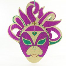 34" MARDI GRAS DIVA MASK