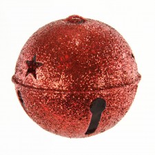 4"JINGLE BELL ORNA RED