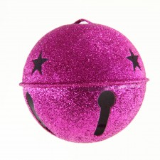 4"JINGLE BELL ORNA FUCHSIA