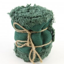 5.9"X5YD GREEN BURLAP A4