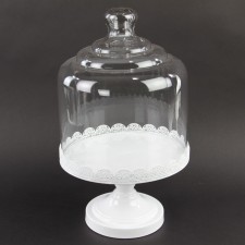 CAKE STAND W/GLASS DOME A4