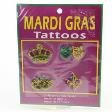 MARDIGRAS TATOO STICKER A4