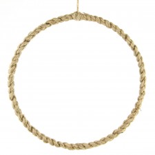 12"JUTE WREATH W/DECO