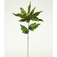 18"VLVT/JEW POINSETTIA STEM