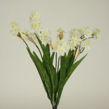 20"NARCISSUS BUSH X10 WHT/CRM