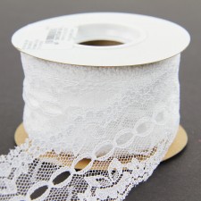 2"JASMIN LACE 10YD WHITE