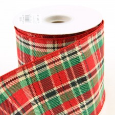 4"X10YD PLAID COUNTRY TWILL