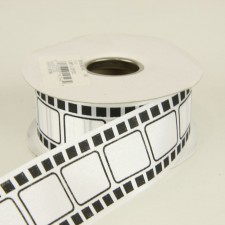 1 3/8" FILM WHITE/BLACK 25YD