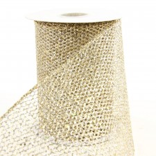 6"X10YD GRAND NET GLD/SIL