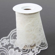 4"X10YD FLORAL LACE A25