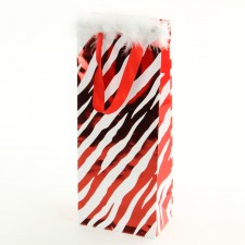 13"EMB.BOTTLE ZEBRA STRP.BAG