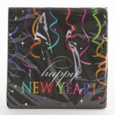 5"X5"WILD NW YEAR BEV.NAPKIN