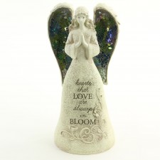 13.75"LG MOSAIC ANGEL FIG