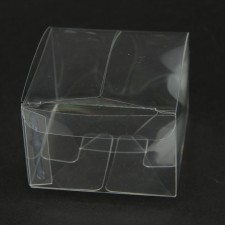 3"X3"X2" CLR PVC BOX 12/PKG