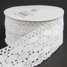 2.5"X10YD COTTON CROCHET RBBN