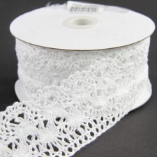 2.5"X10YD COTTON CROCHET RBBN