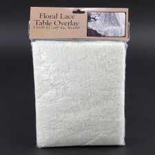 60"ROUND FLOR LACE OVERLAY