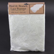 13"X96"LACE RUNNER W/BIRD