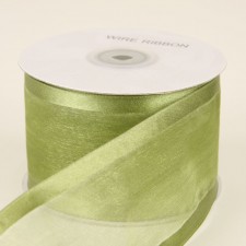 2.5"MS SHEER W/SATIN/WIRE 25YD