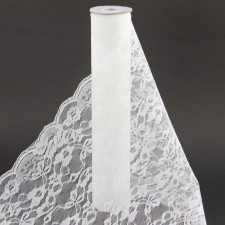 14"X10YD LACE RIBBON WHITE