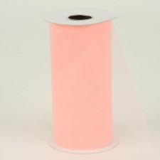 TULLE 6" 25YDS PEACH