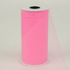 TULLE 6" 25YDS PARIS PINK