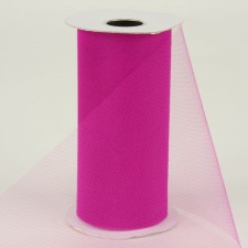 TULLE 6" 25YDS  FUSCHIA