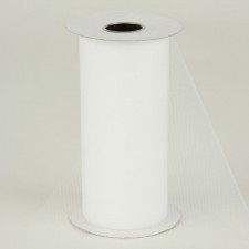 GLIMMER TULLE 6" 25YDS WHITE