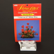 7 LITE SET WHITE CORD 12"