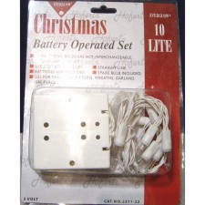 10LT BATTERY SET CLEAR/WH CORD