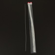 #26 COVERED WIRE 18" WHITE