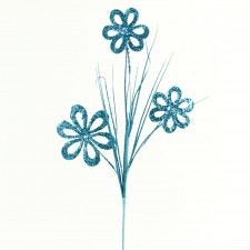 27"MICA DAISY SPRAY BLUE