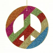 4"MICA TIE DYE PEACE SIGN A4