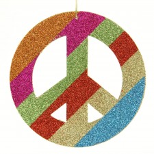 8"MICA TIE DYE PEACE SIGN A4
