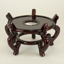10"X6.5"LG ROSEWD WDN BOWL STN