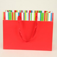 13"X10"MD VG SOHO STRIPE RED